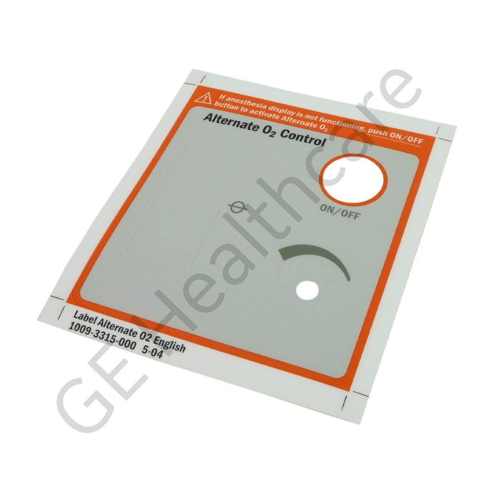 Label Alternate O2 - English Label Alternate O2 - English