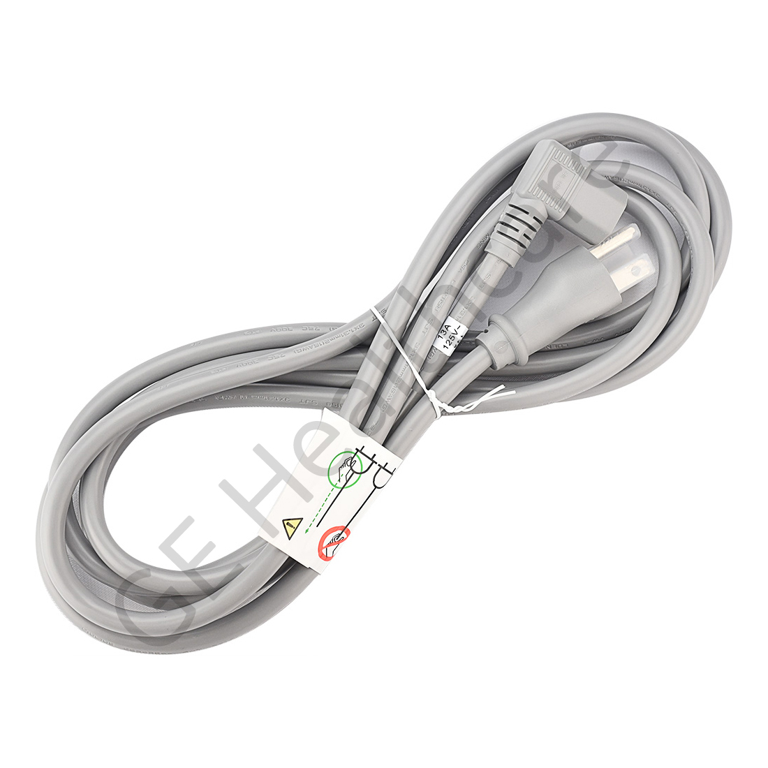 Power Supply Cord RA HOSP Ground 10A 125V 10ft Power Supply Cord RA HOSP Ground 10A 125V 10ft